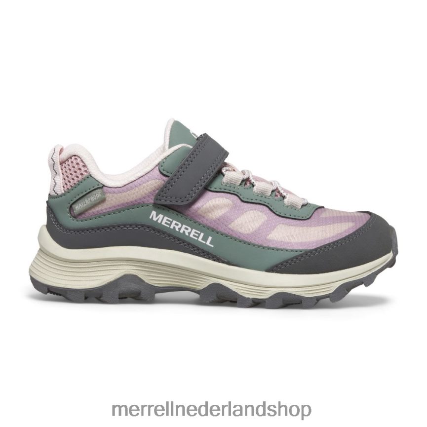 Merrell kinderen 4FFP6T1361 moab speed low a/c waterdicht (mk167235) schoenen stoffig roze/olijfgroen