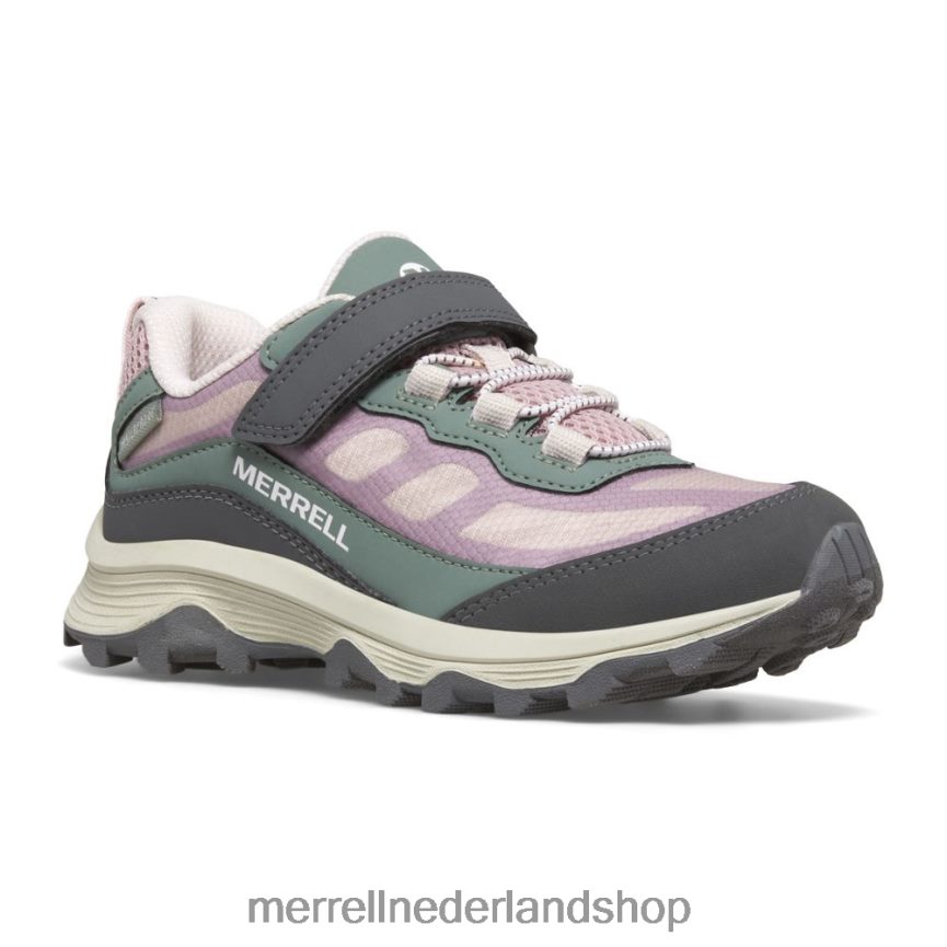 Merrell kinderen 4FFP6T1361 moab speed low a/c waterdicht (mk167235) schoenen stoffig roze/olijfgroen