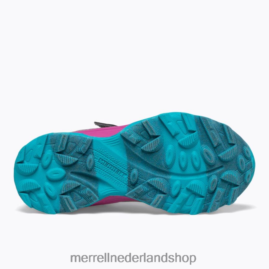 Merrell kinderen 4FFP6T1362 moab speed low a/c waterdicht (mk165211) schoenen grijs/zilver/turkoois