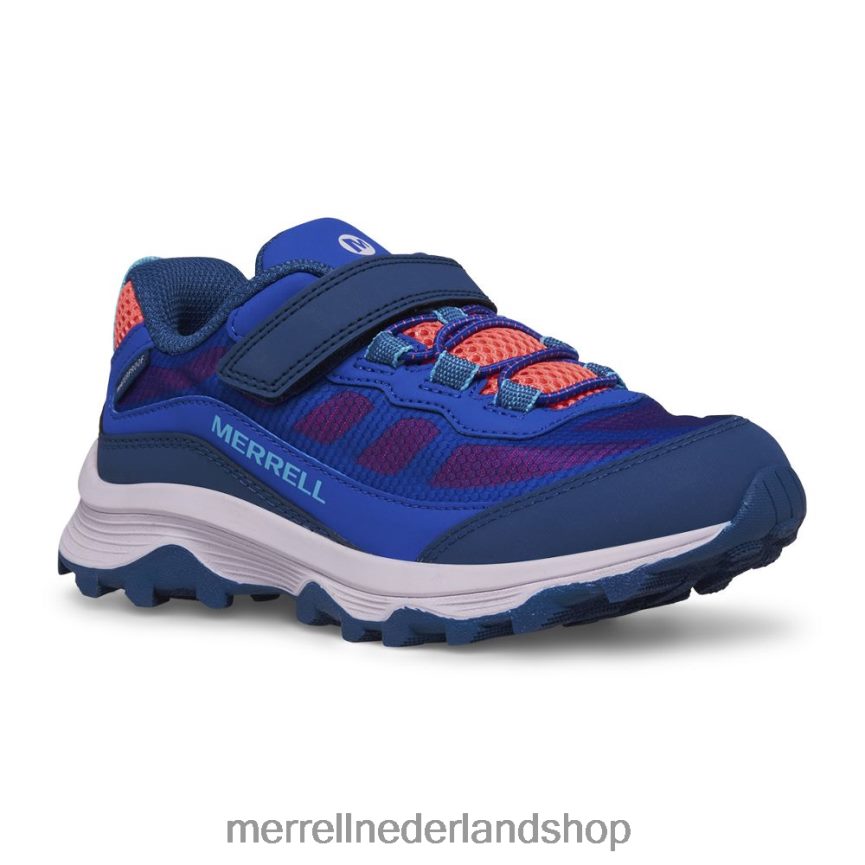 Merrell kinderen 4FFP6T1364 moab speed low a/c waterdicht (mk166989) schoenen blauw/bessen/turq