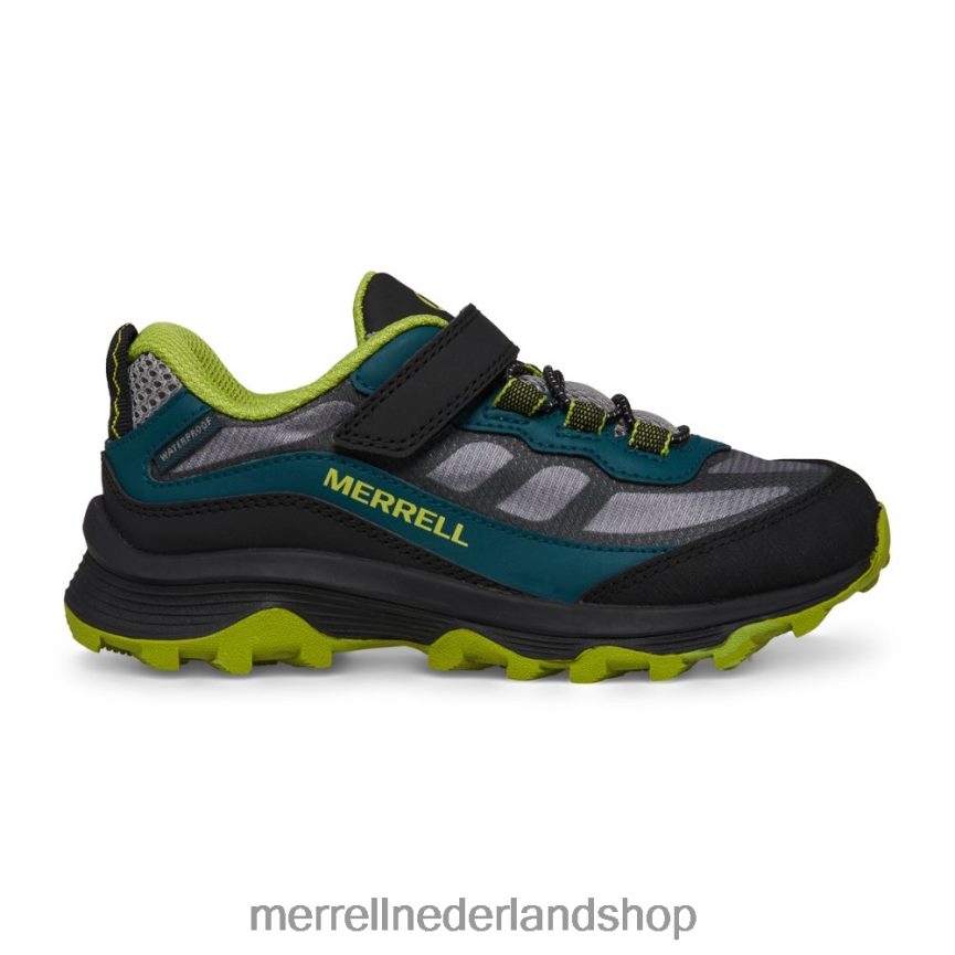 Merrell kinderen 4FFP6T1365 moab speed low a/c waterdicht (mk267111) schoenen diep groen/zwart