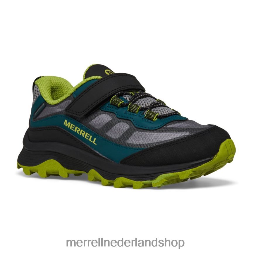 Merrell kinderen 4FFP6T1365 moab speed low a/c waterdicht (mk267111) schoenen diep groen/zwart