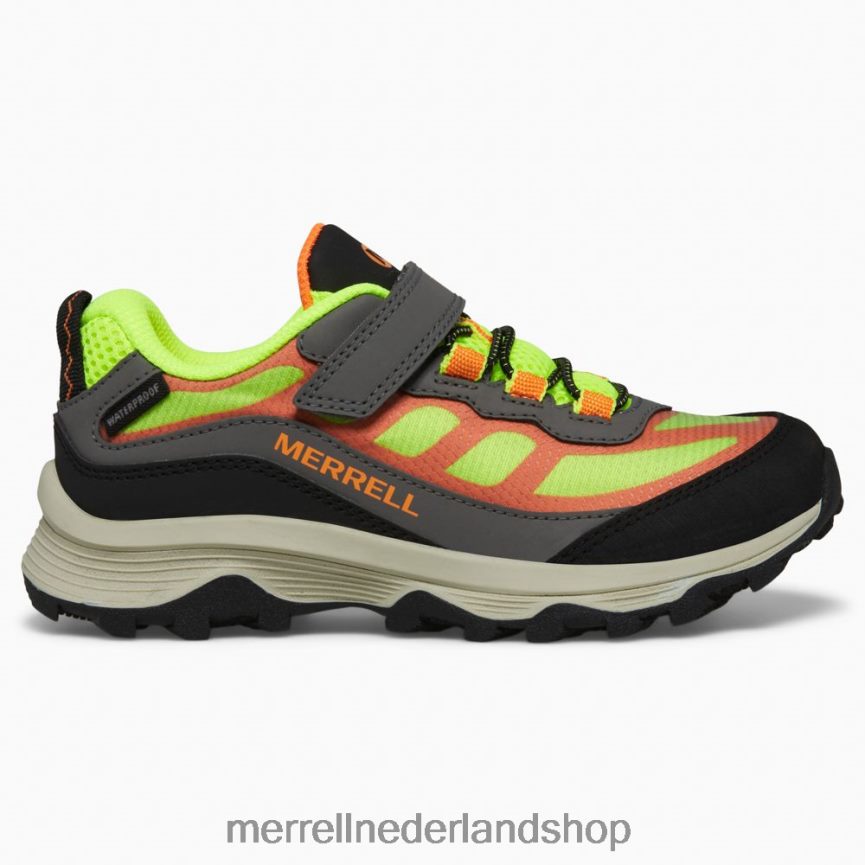 Merrell kinderen 4FFP6T1366 moab speed low a/c waterdicht (mk266774) schoenen grijs/hoi viz/oranje