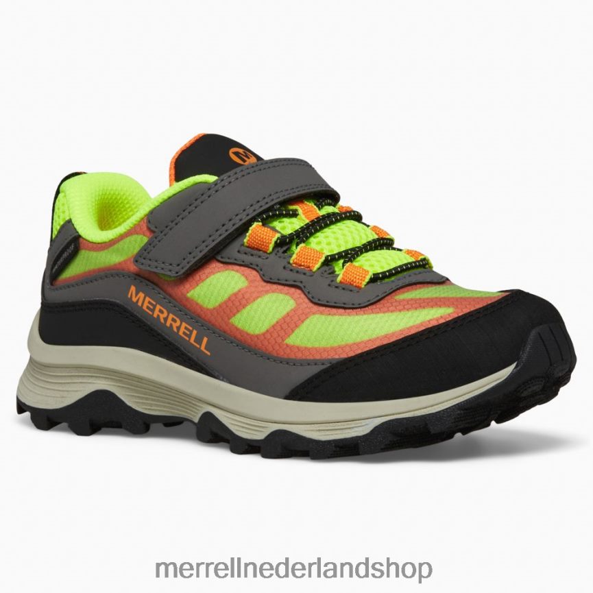 Merrell kinderen 4FFP6T1366 moab speed low a/c waterdicht (mk266774) schoenen grijs/hoi viz/oranje