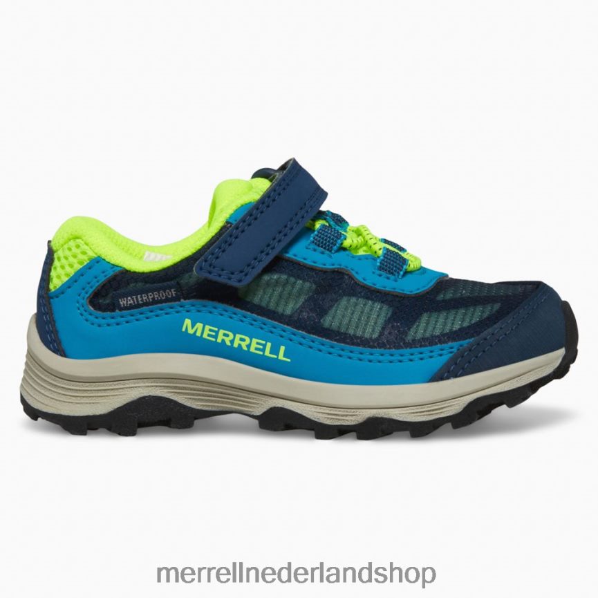 Merrell kinderen 4FFP6T1368 moab snelheid laag a/c jr. waterdichte sneaker (ml267122) schoenen marine/hi nl