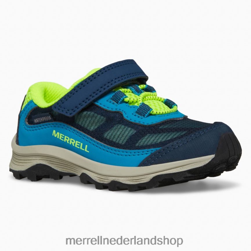 Merrell kinderen 4FFP6T1368 moab snelheid laag a/c jr. waterdichte sneaker (ml267122) schoenen marine/hi nl