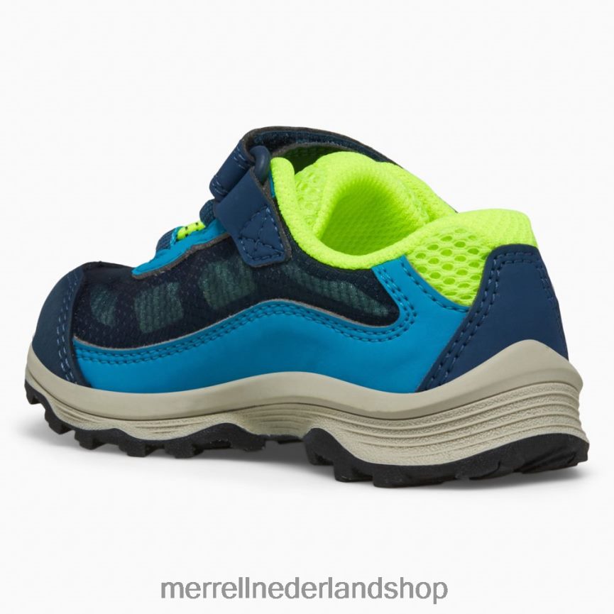 Merrell kinderen 4FFP6T1368 moab snelheid laag a/c jr. waterdichte sneaker (ml267122) schoenen marine/hi nl