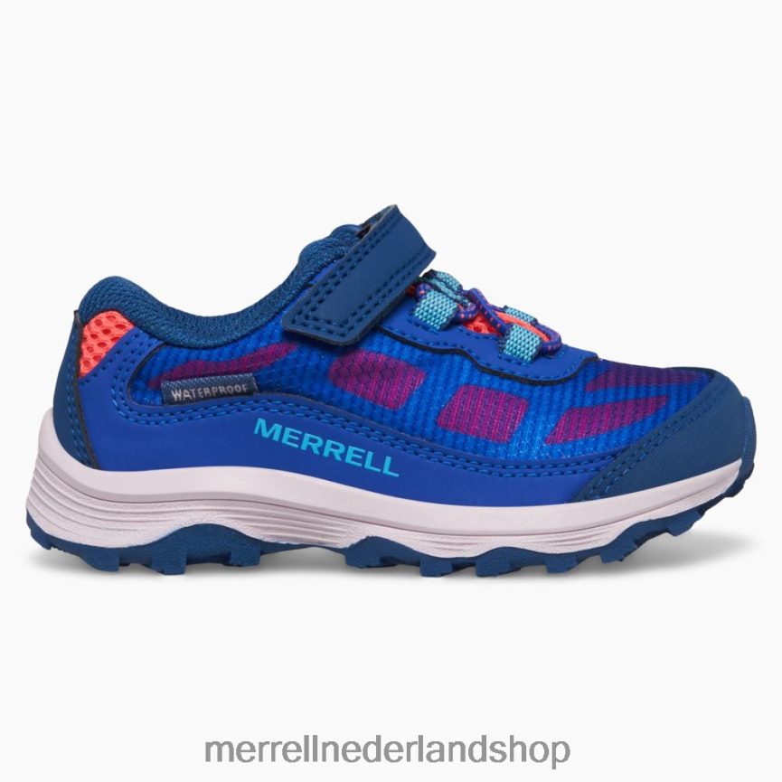 Merrell kinderen 4FFP6T1369 moab snelheid laag a/c jr. waterdichte sneaker (ml167123) schoenen blauw/bes/turkoois