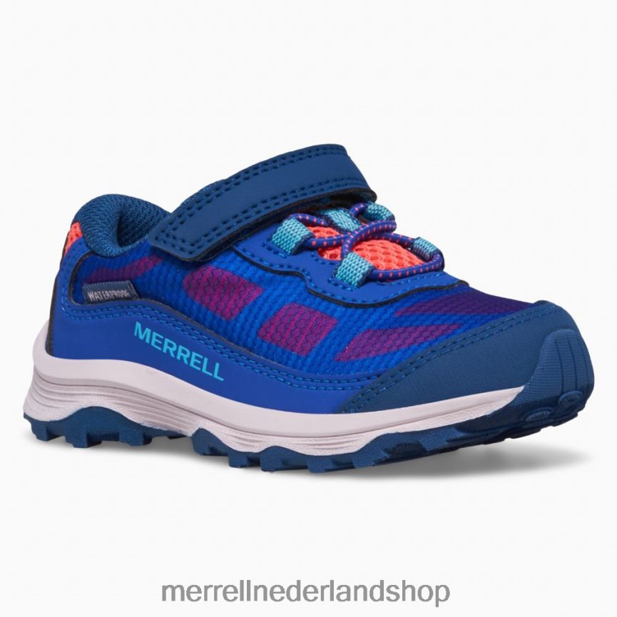 Merrell kinderen 4FFP6T1369 moab snelheid laag a/c jr. waterdichte sneaker (ml167123) schoenen blauw/bes/turkoois