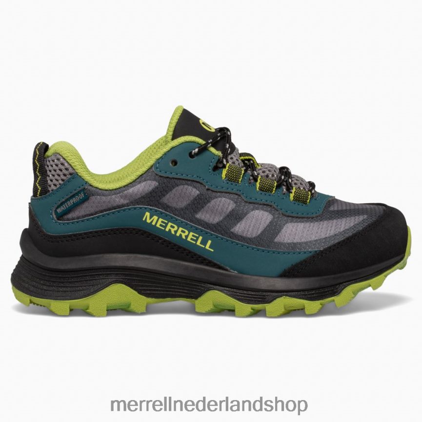 Merrell kinderen 4FFP6T1370 moab snelheid laag waterdicht (mk266264) schoenen diep groen/zwart
