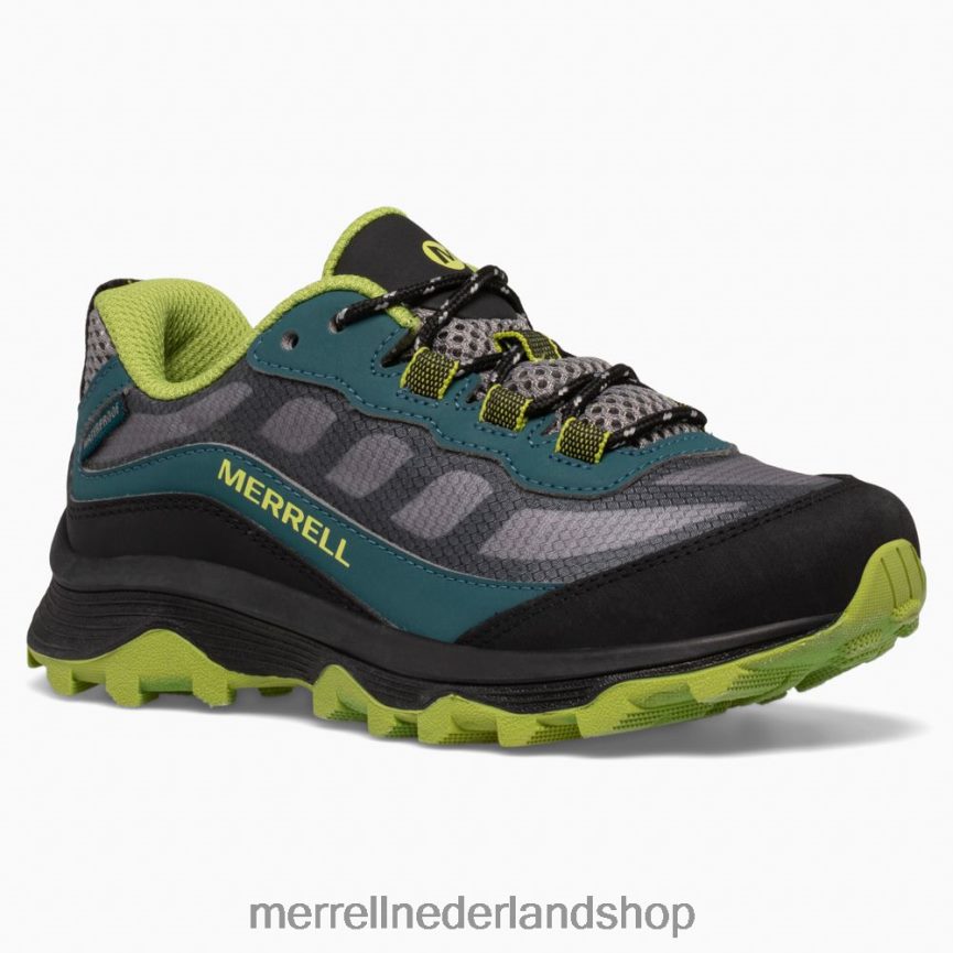 Merrell kinderen 4FFP6T1370 moab snelheid laag waterdicht (mk266264) schoenen diep groen/zwart
