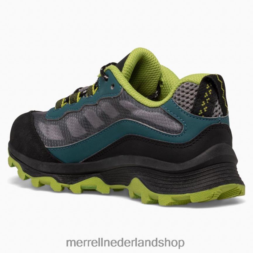 Merrell kinderen 4FFP6T1370 moab snelheid laag waterdicht (mk266264) schoenen diep groen/zwart