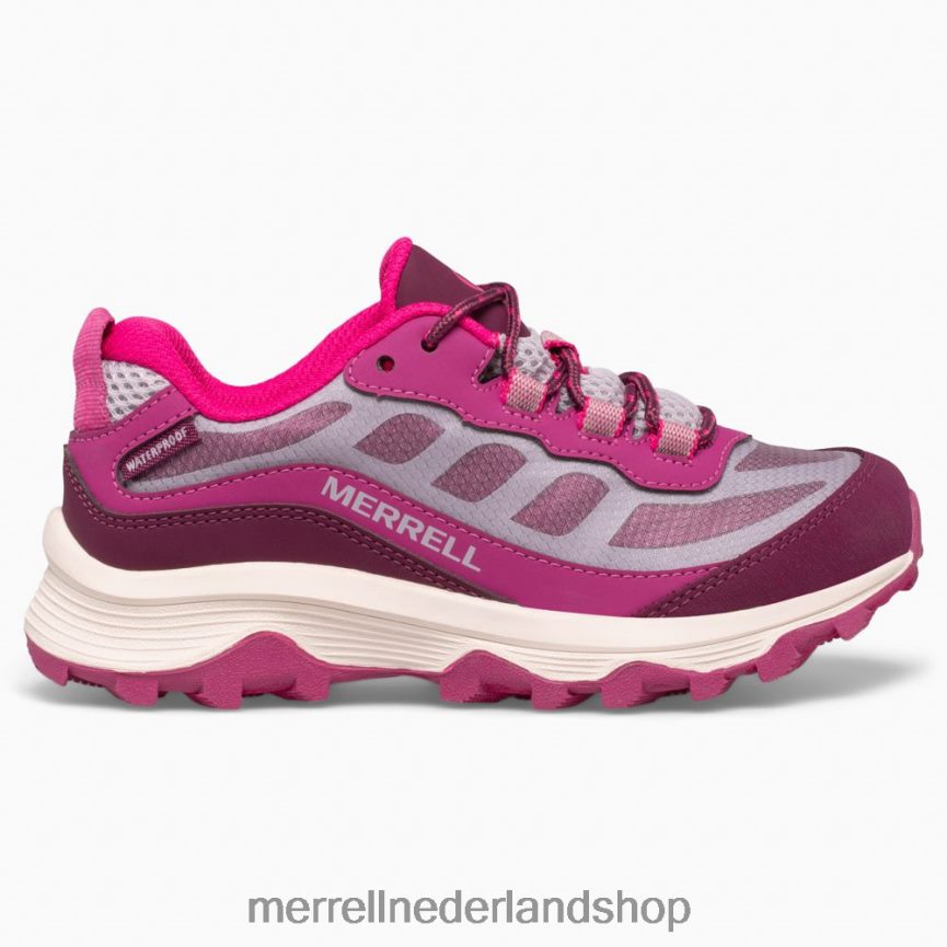 Merrell kinderen 4FFP6T1376 moab snelheid laag waterdicht (mk165980) schoenen grijs/bes