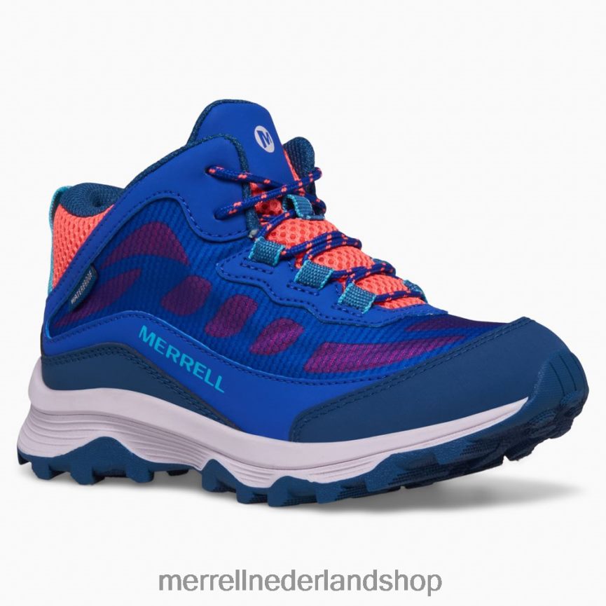 Merrell kinderen 4FFP6T1379 moab speed mid waterdicht (mk166990) schoenen blauw/bessen/turq