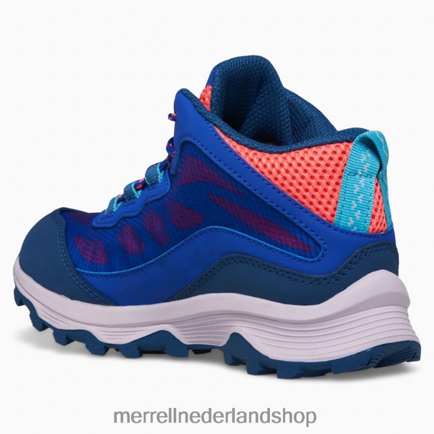Merrell kinderen 4FFP6T1379 moab speed mid waterdicht (mk166990) schoenen blauw/bessen/turq