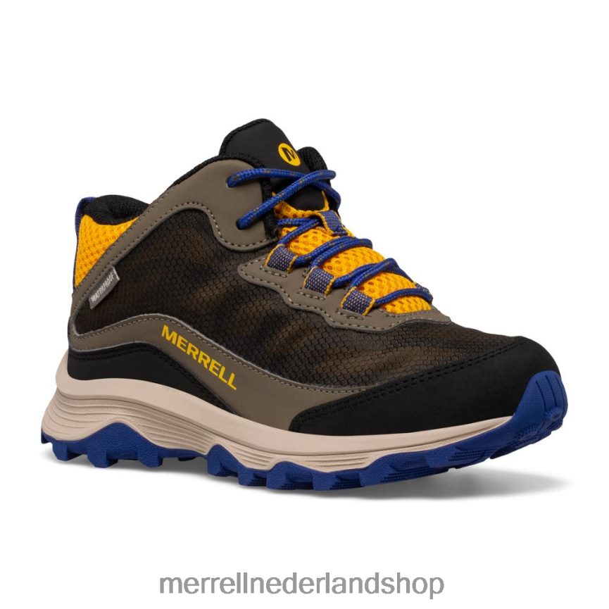 Merrell kinderen 4FFP6T1381 moab speed mid waterdicht (mk266263) schoenen kobalt/goud