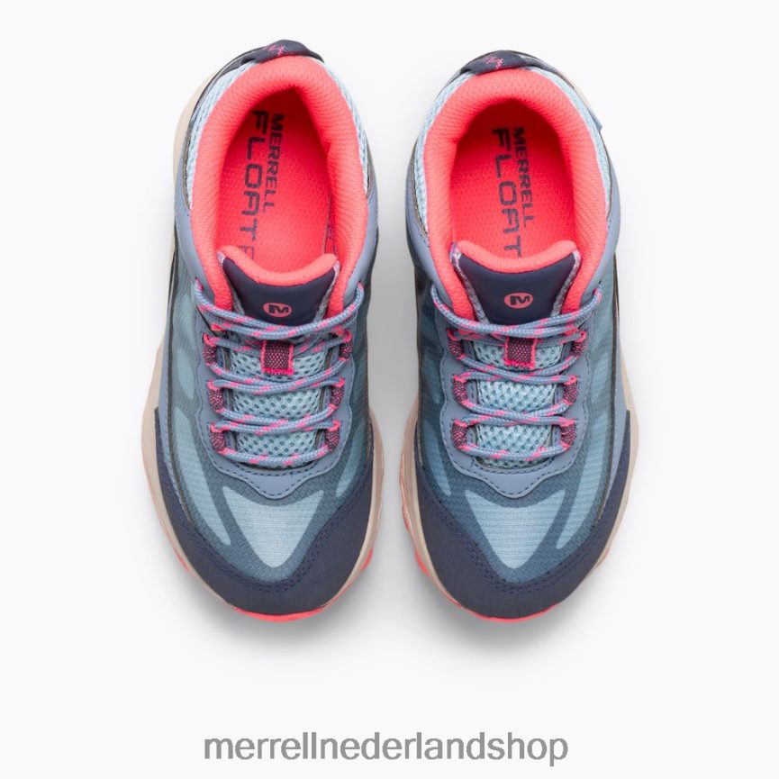 Merrell kinderen 4FFP6T1382 moab speed mid waterdicht (mk165213) schoenen stoffig blauw/koraal