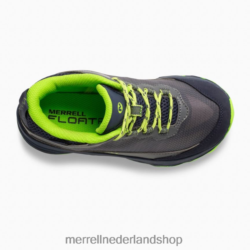 Merrell kinderen 4FFP6T1383 moab speed mid waterdicht (mk265212) schoenen marine/grijs/limoen