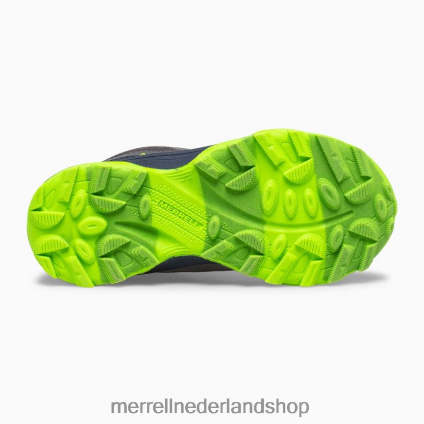 Merrell kinderen 4FFP6T1383 moab speed mid waterdicht (mk265212) schoenen marine/grijs/limoen
