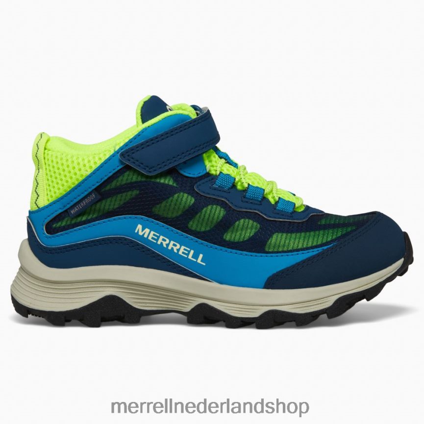 Merrell kinderen 4FFP6T1384 moab speed mid a/c waterdicht (mk267121) schoenen marine/hi nl