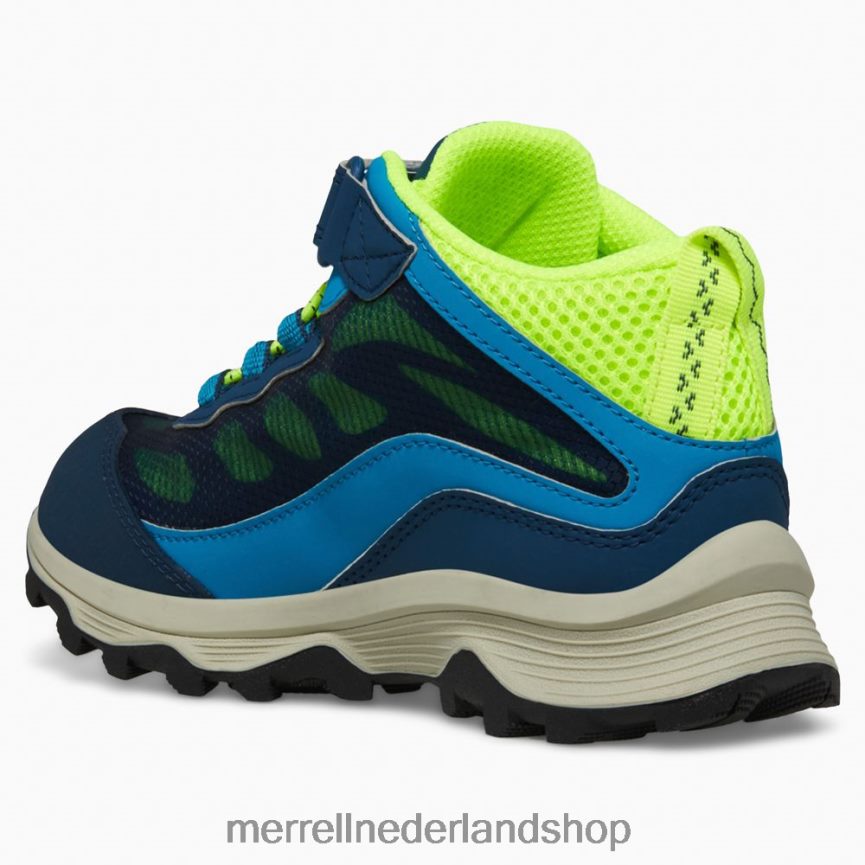 Merrell kinderen 4FFP6T1384 moab speed mid a/c waterdicht (mk267121) schoenen marine/hi nl