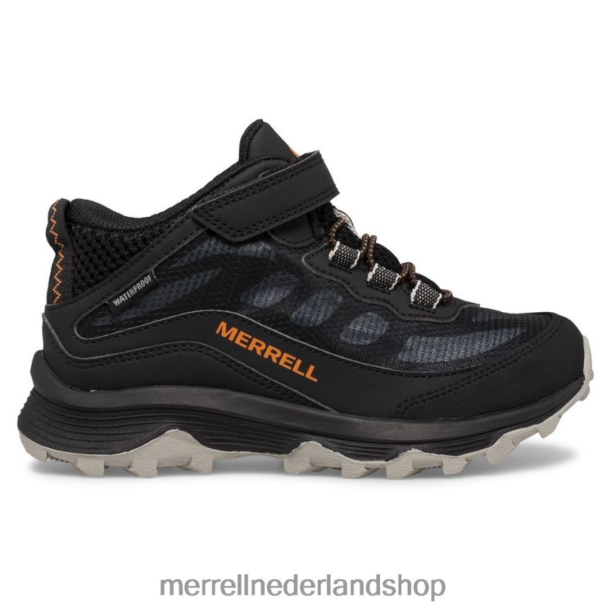 Merrell kinderen 4FFP6T1385 moab speed mid a/c waterdicht (mk265951) schoenen zwart
