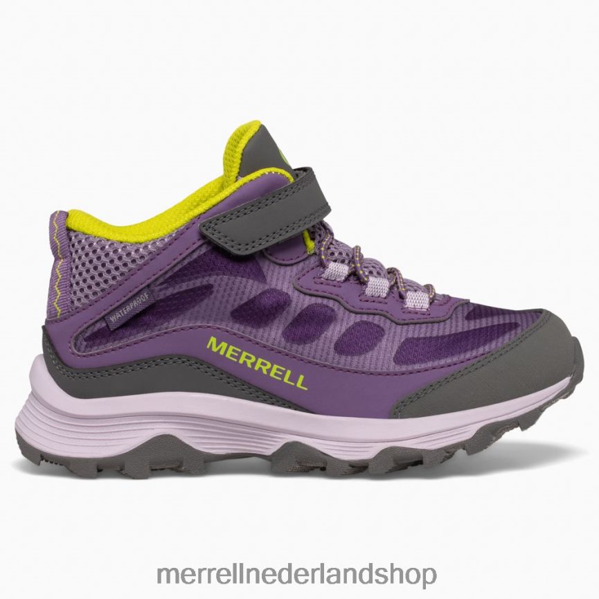 Merrell kinderen 4FFP6T1386 moab speed mid a/c waterdicht (mk166276) schoenen druif cadet