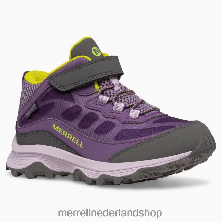 Merrell kinderen 4FFP6T1386 moab speed mid a/c waterdicht (mk166276) schoenen druif cadet