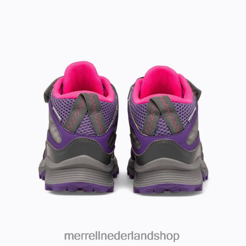 Merrell kinderen 4FFP6T1387 moab speed mid a/c waterdicht (mk165209) schoenen grijs/roze/paars