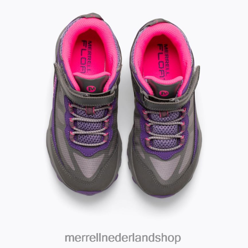 Merrell kinderen 4FFP6T1387 moab speed mid a/c waterdicht (mk165209) schoenen grijs/roze/paars