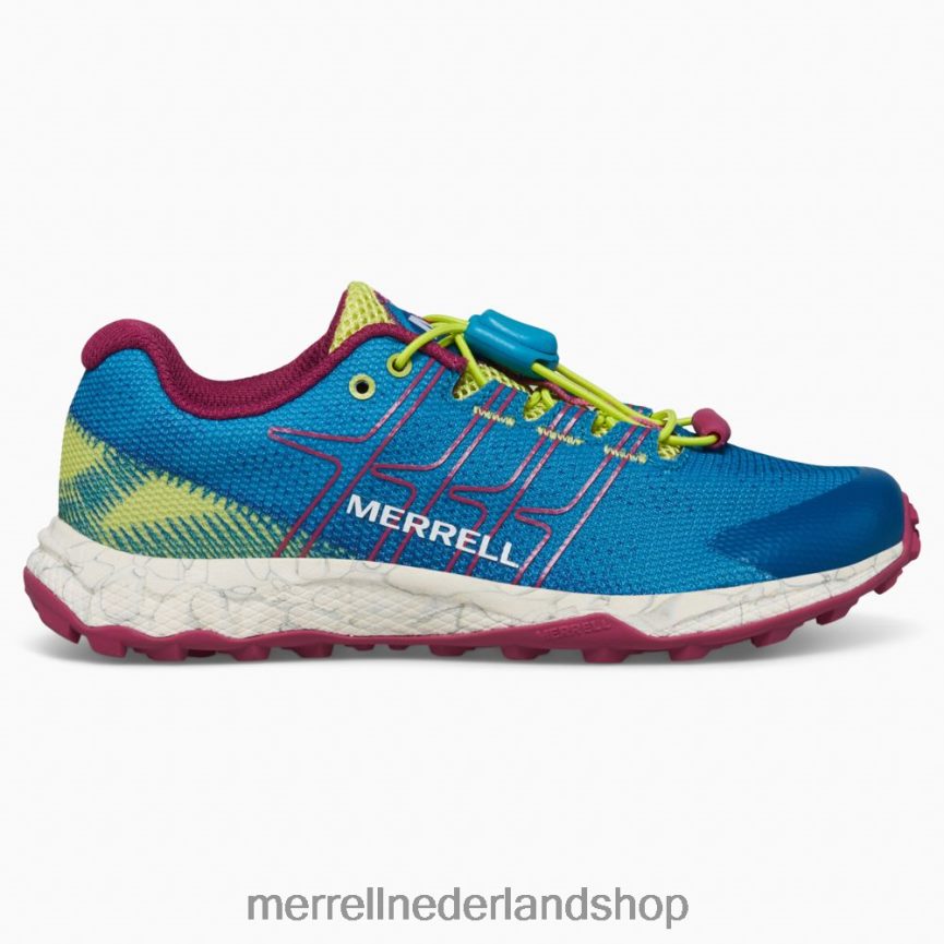 Merrell kinderen 4FFP6T1389 moab vlucht lage airconditioning (mk167108) schoenen groenblauw/limoen/fuchsia