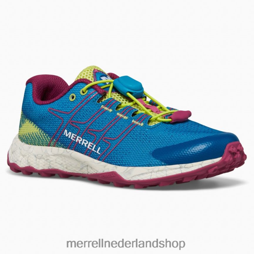 Merrell kinderen 4FFP6T1389 moab vlucht lage airconditioning (mk167108) schoenen groenblauw/limoen/fuchsia