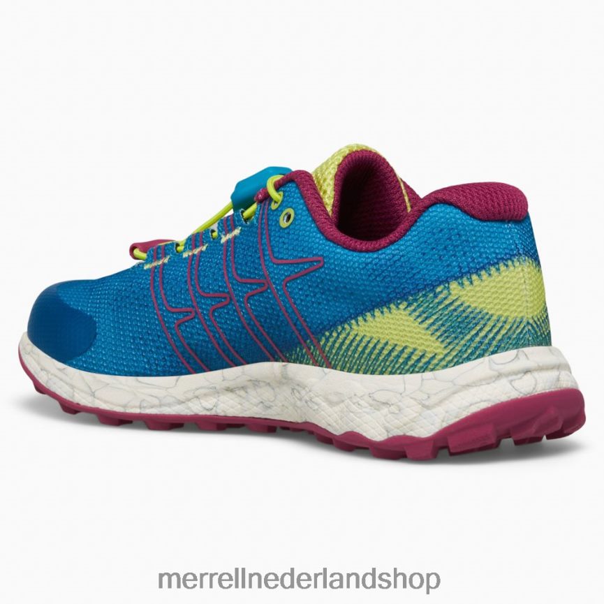 Merrell kinderen 4FFP6T1389 moab vlucht lage airconditioning (mk167108) schoenen groenblauw/limoen/fuchsia