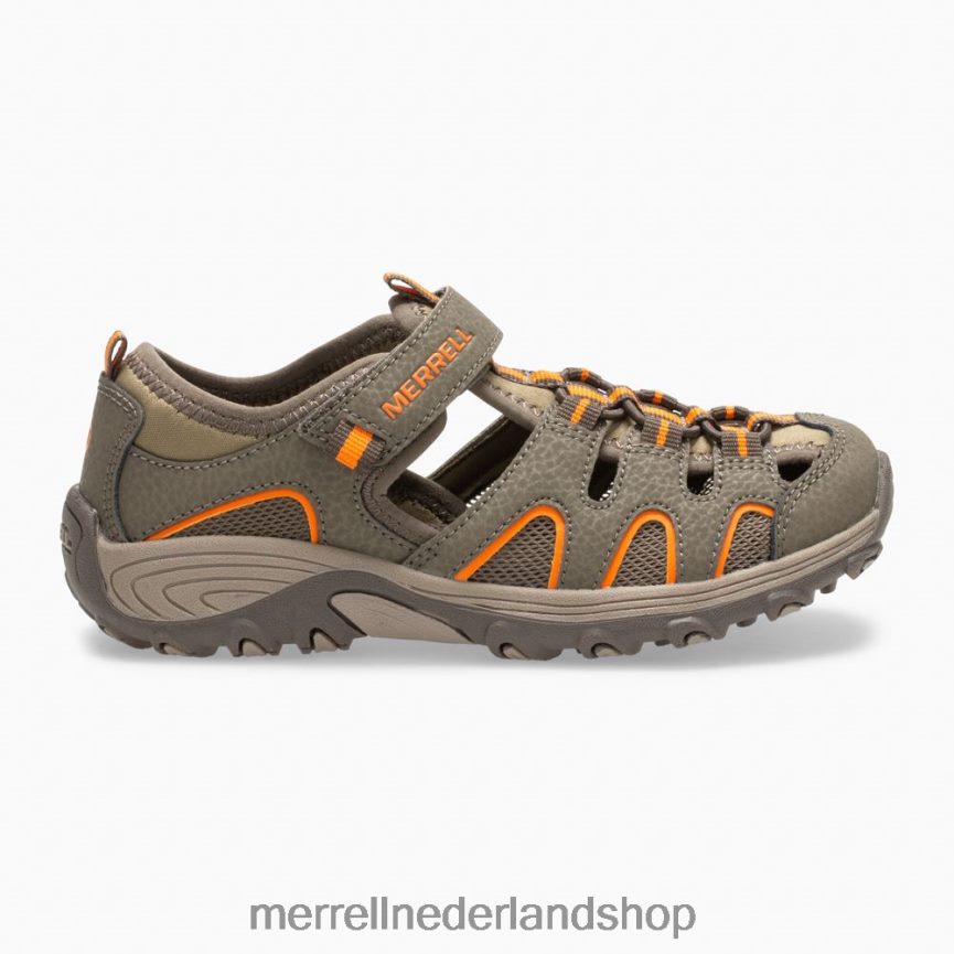 Merrell kinderen 4FFP6T1411 hydro h2o wandelsandaal (mk261856k) schoenen gunsmoke/oranje