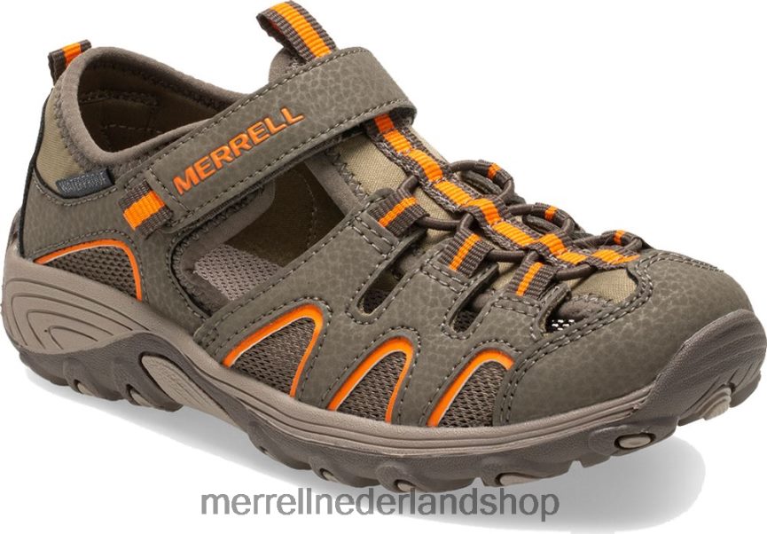 Merrell kinderen 4FFP6T1411 hydro h2o wandelsandaal (mk261856k) schoenen gunsmoke/oranje