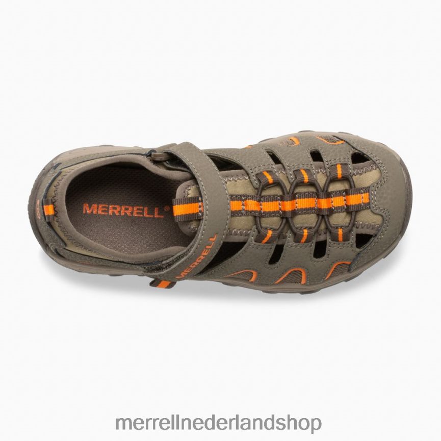 Merrell kinderen 4FFP6T1411 hydro h2o wandelsandaal (mk261856k) schoenen gunsmoke/oranje