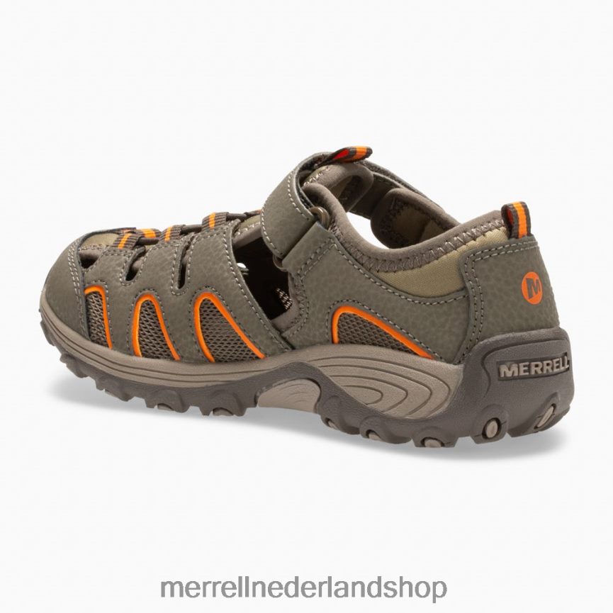 Merrell kinderen 4FFP6T1411 hydro h2o wandelsandaal (mk261856k) schoenen gunsmoke/oranje