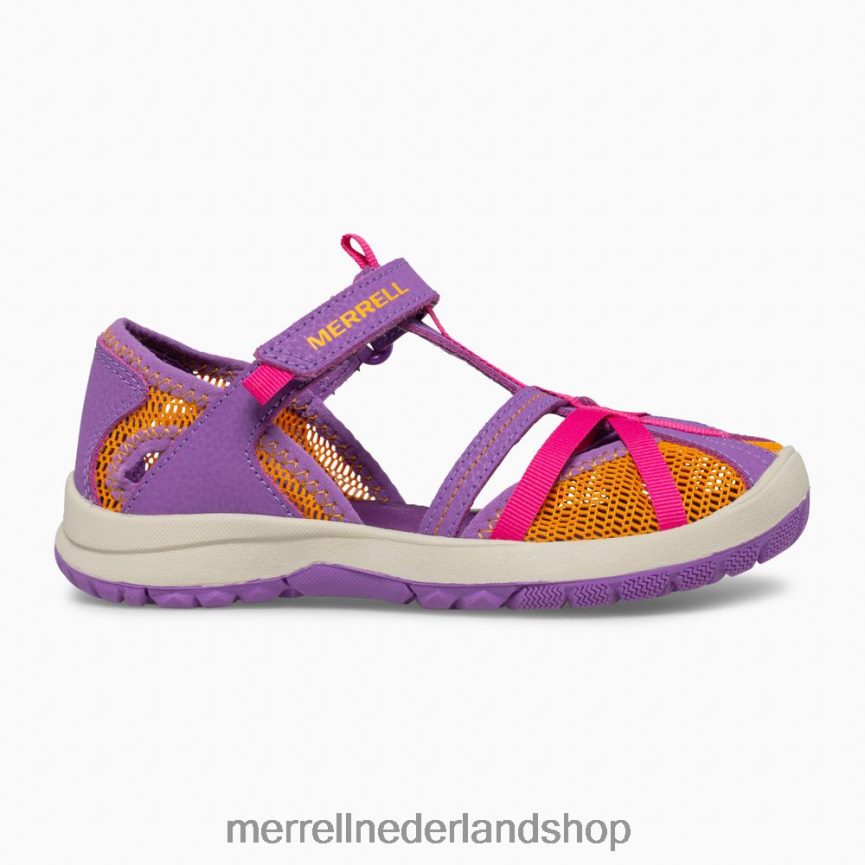 Merrell kinderen 4FFP6T1415 libelle sandaal (mk165698k) schoenen paars/oranje