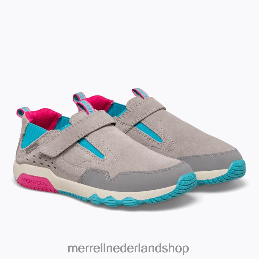 Merrell kinderen 4FFP6T1425 free roam jungle moc (mk165222) schoenen grijs/turq/bessen