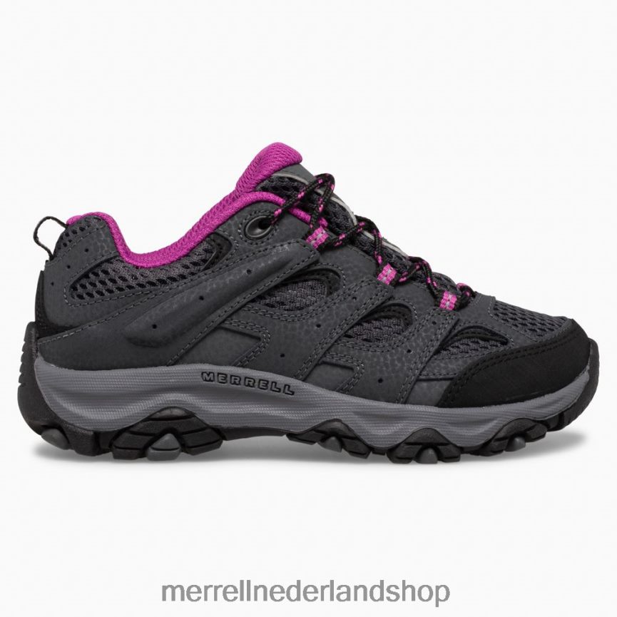 Merrell kinderen 4FFP6T1429 moab 3 lage veterschoen (mk165708) schoenen graniet/bes