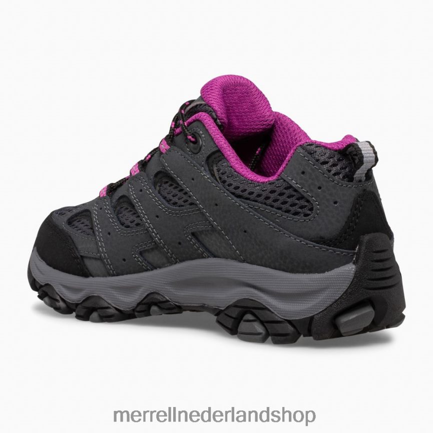 Merrell kinderen 4FFP6T1429 moab 3 lage veterschoen (mk165708) schoenen graniet/bes