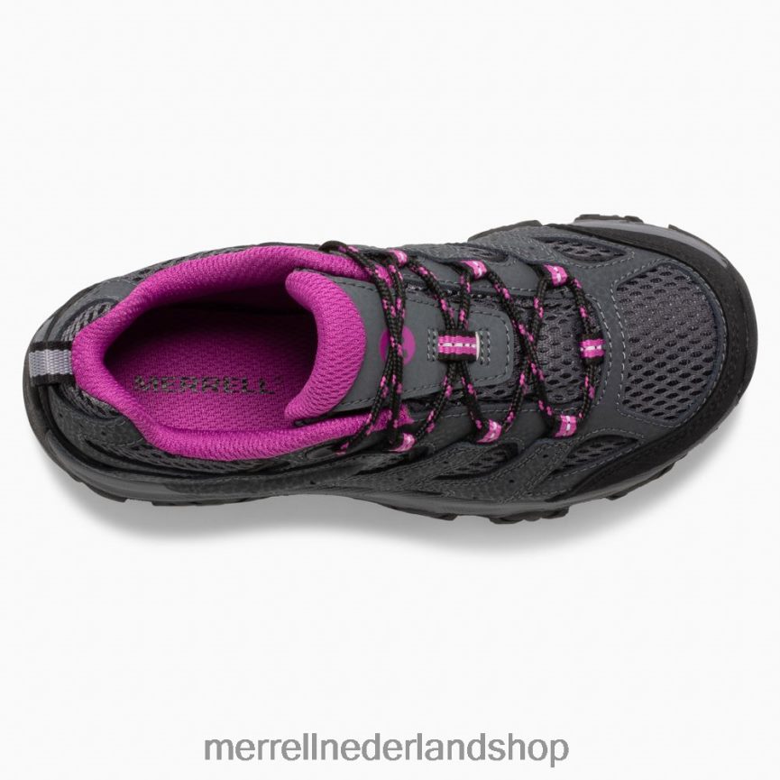 Merrell kinderen 4FFP6T1429 moab 3 lage veterschoen (mk165708) schoenen graniet/bes