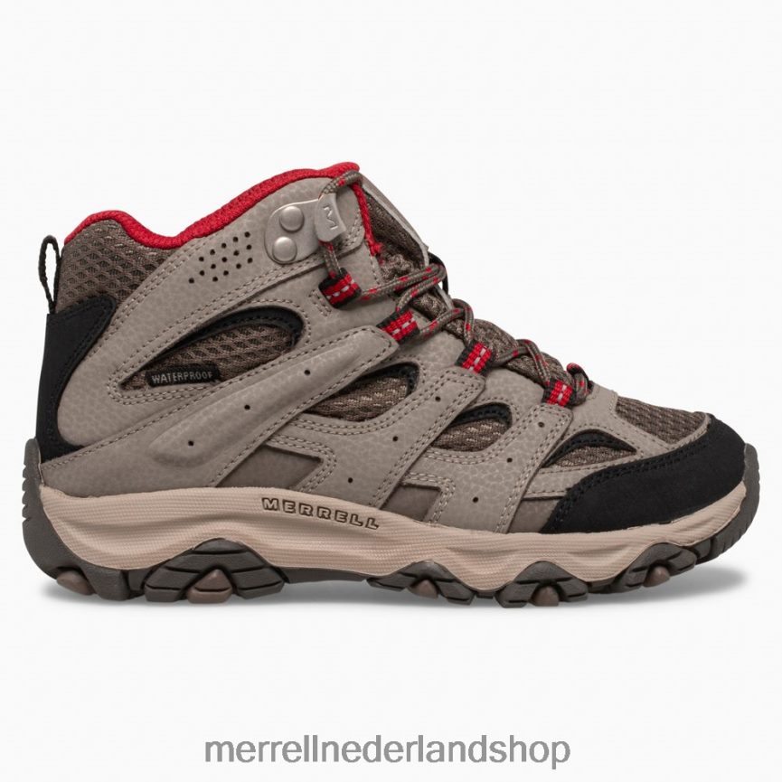 Merrell kinderen 4FFP6T1430 moab 3 mid waterdichte laars (mk265701) schoenen kei/rood