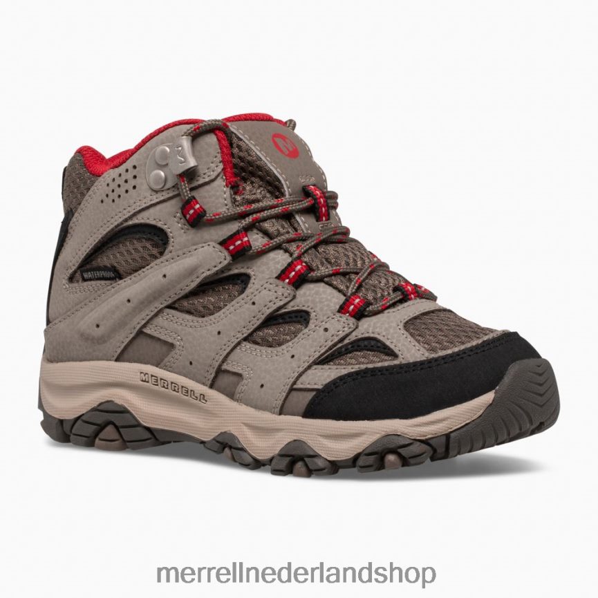Merrell kinderen 4FFP6T1430 moab 3 mid waterdichte laars (mk265701) schoenen kei/rood
