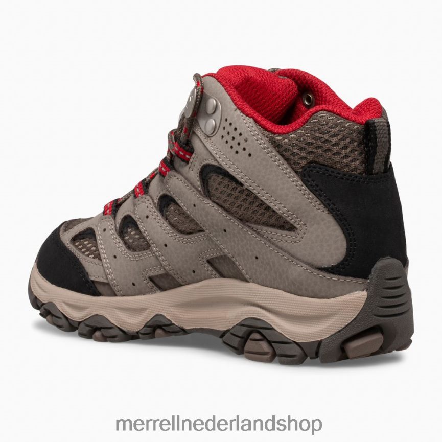 Merrell kinderen 4FFP6T1430 moab 3 mid waterdichte laars (mk265701) schoenen kei/rood