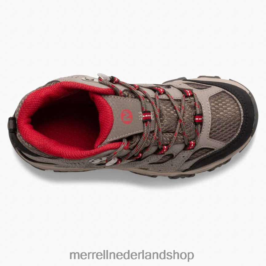 Merrell kinderen 4FFP6T1430 moab 3 mid waterdichte laars (mk265701) schoenen kei/rood