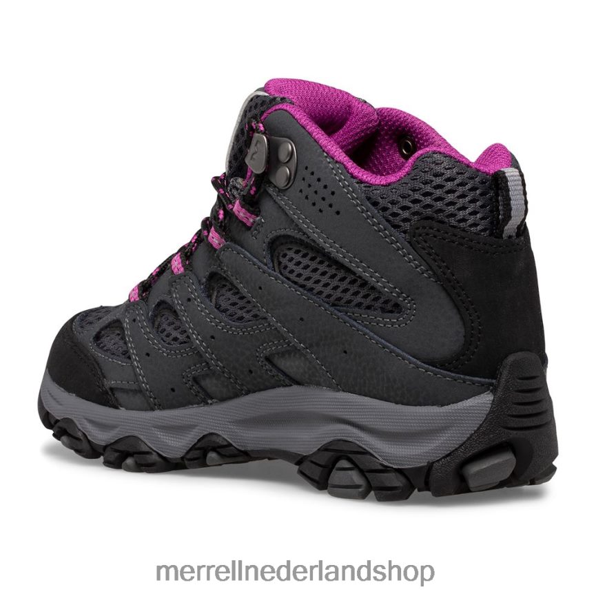 Merrell kinderen 4FFP6T1433 moab 3 mid waterdichte laars (mk165703) schoenen graniet/bes