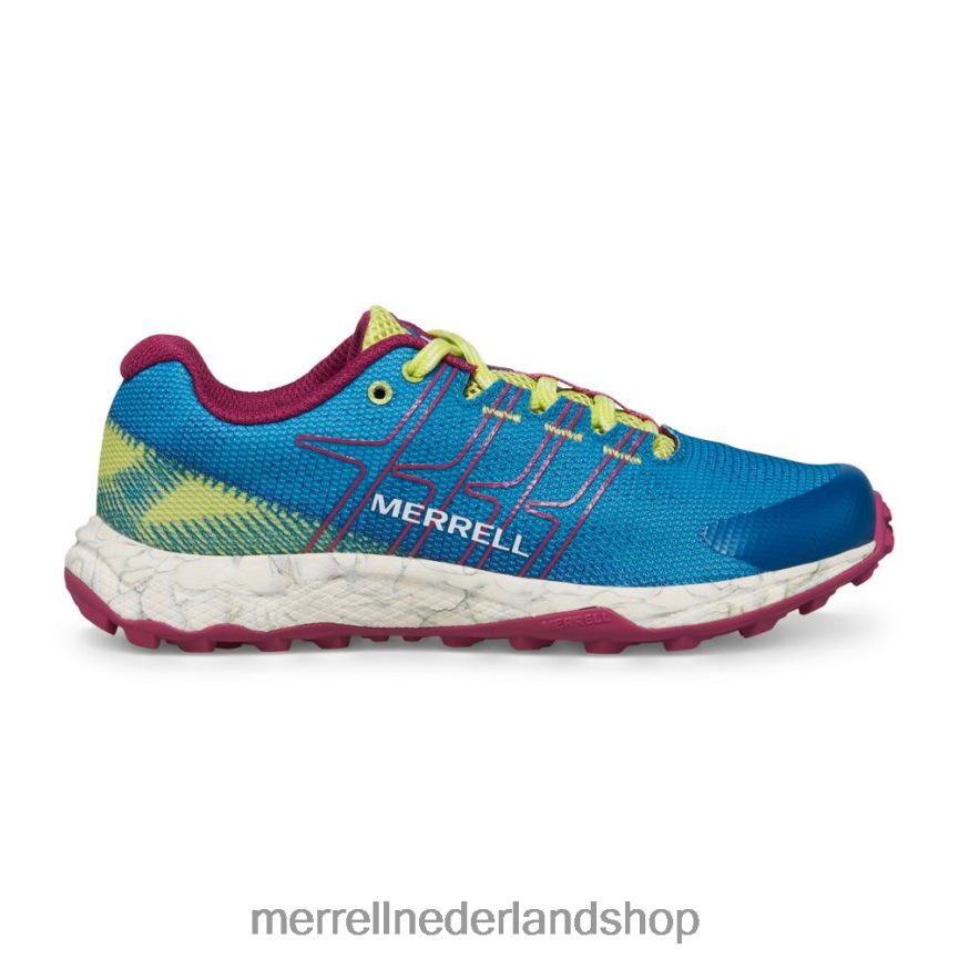 Merrell kinderen 4FFP6T1438 moab vlucht laag (mk167107) schoenen groenblauw/limoen/fuchsia