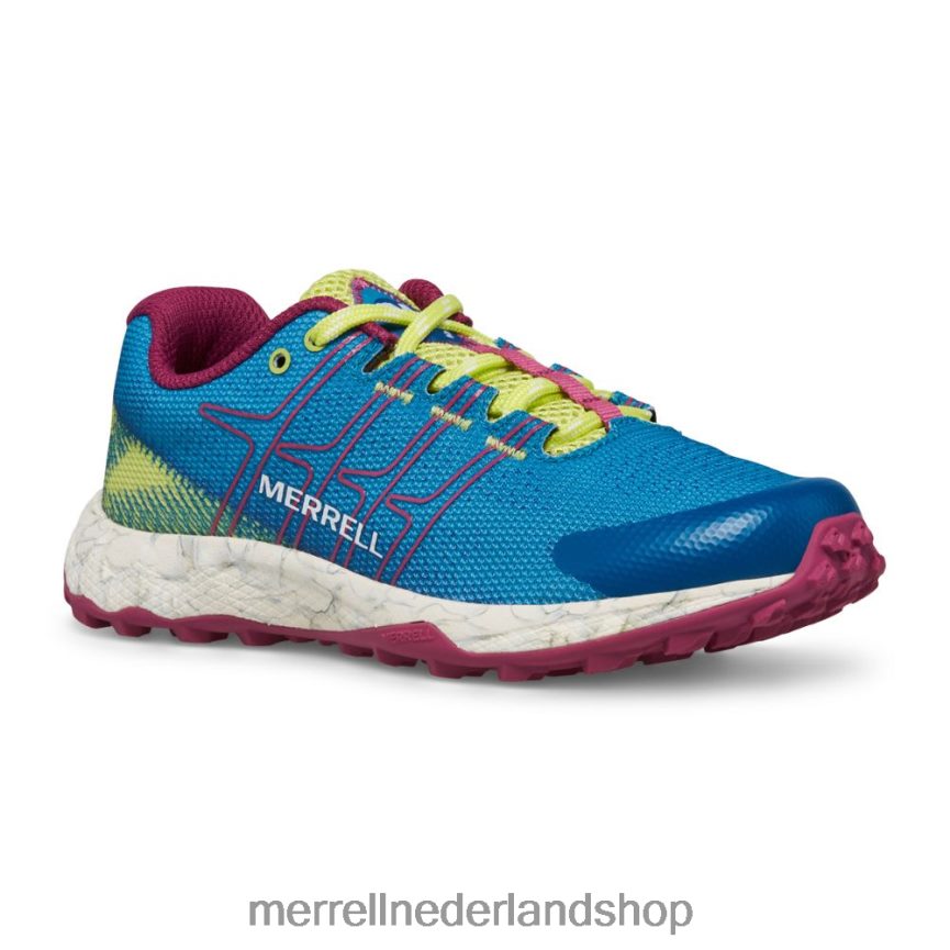 Merrell kinderen 4FFP6T1438 moab vlucht laag (mk167107) schoenen groenblauw/limoen/fuchsia