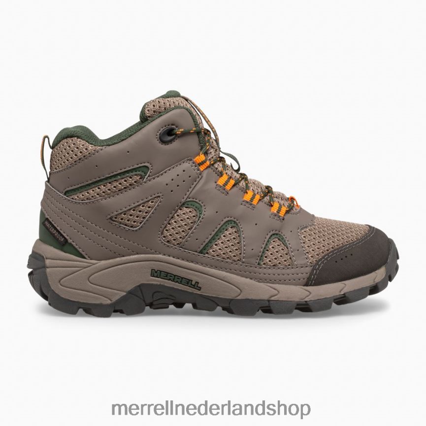 Merrell kinderen 4FFP6T1444 Oakcreek waterdichte halfhoge veterlaars (mk264768) schoenen kei